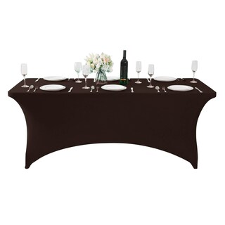 Foto 3 | Foto 3 | Funda De Mesa Hezuzo Spandex Para Mesa Ajustable De 6 Pies Color Marrón - Venta Internacional.