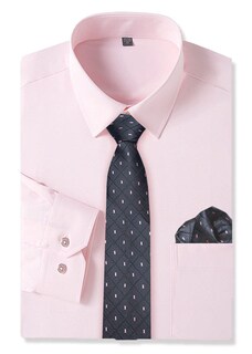 Foto 1 | Foto 1 | Combinación De Camisa Y Corbata Cromoncent Para Hombre De Manga Larga - Venta Internacional.