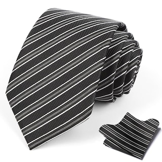 Foto 3 | Foto 3 | Vestido De Negocios Cromoncent Para Hombre Combinación De Camisa Y Corbata Color Negro Talla L - Venta Internacional.