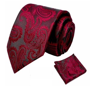 Foto 2 | Foto 2 | Combinación De Camisa Y Corbata Cromoncent Para Hombre Negro Y Rojo 4xl - Venta Internacional.