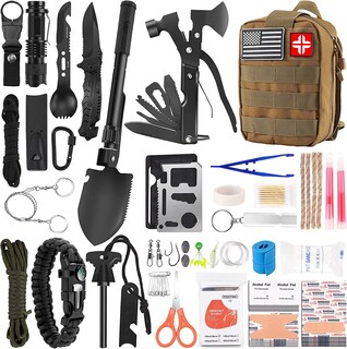 Foto 1 | Foto 1 | Kit De Supervivencia Luxmom 142 Piezas Con Botiquín De Primeros Auxilios Para Acampar Al Aire Libre - Venta Internacional.