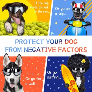 Foto 5 | Foto 5 | Gafas De Sol Para Perros Nvted Con Protección Uv Viento Polvo Y Niebla - Venta Internacional.