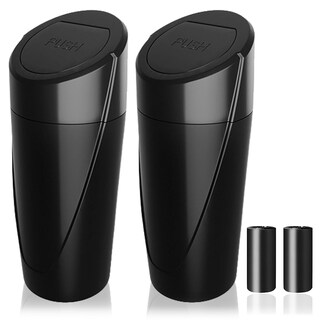 Foto 1 | Foto 1 | Cubo De Basura Para Coche Sglrt Negro Con Tapa 2 Paquetes Con 40 Bolsas De Basura - Venta Internacional.