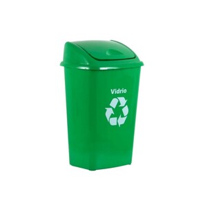 Foto 1 | Foto 1 | Cubo De Basura Vaiven Papel De Reciclaje De Plástico 30 Litros Color Verde - Venta Internacional.