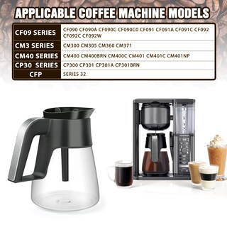 Foto 2 | Foto 2 | Cafetera De Repuesto Para 10 Tazas Para Ninja Cm401 Con Tapa De Cristal - Venta Internacional.