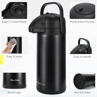 Foto 6 | Foto 6 | Dispensador De Café Airpot Dumfoin 2 5 L Con Aislamiento Térmico - Venta Internacional.
