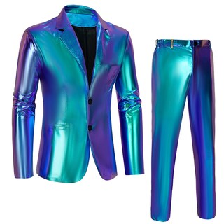 Foto 2 | Foto 2 | Disfraz Bongzuo Conjunto De Trajes De Discoteca De Los 70 Con Lentejuelas Brillantes Para Hombre - Venta Internacional.