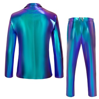 Foto 3 | Foto 3 | Disfraz Bongzuo Conjunto De Trajes De Discoteca De Los 70 Con Lentejuelas Brillantes Para Hombre - Venta Internacional.