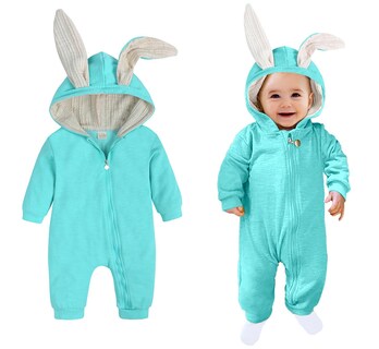 Foto 1 | Foto 1 | Mono Con Forma De Conejo Costume Agqt Para Bebés Recién Nacidos Color Azul Claro 0-3 M - Venta Internacional.