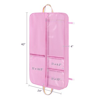 Foto 2 | Foto 2 | Bolsa De Ropa Keegh Para Disfraces De Baile Con 3 Bolsillos Con Cremallera Color Rosa - Venta Internacional.