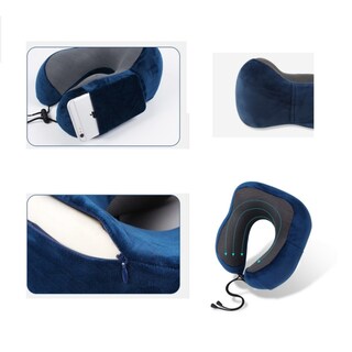 Foto 5 | Foto 5 | Almohada De Viaje Viscoelástica Para El Cuello Con Bolsa De Almacenamiento Tapones Para Los Oídos Y - Venta Internacional.