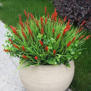 Foto 6 | Foto 6 | Flores Artificiales Calyptus Monkey Grass  12 Paquetes  Color Rojo - Venta Internacional.
