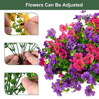 Foto 2 | Foto 2 | Flores Artificiales Trytuny Resistentes A Los Rayos Uv Para Exteriores (paquete De 20) - Venta Internacional.