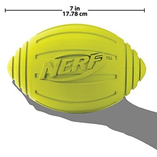 Foto 4 | Foto 4 | Pelota De Fútbol Nerf Dog Ridged Con Chirriador Interactivo - Venta Internacional.