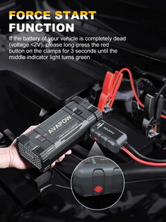 Foto 2 | Foto 2 | Batería Jump Starter Avapow 4000a Peak Para Coche 12 V 10 L Diésel - Venta Internacional.