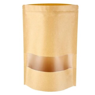 Foto 2 | Foto 2 | Bolsas Kraft Doypack Con Ventana De 9 X 14 X 3 Cm Paquete De 50 - Venta Internacional.