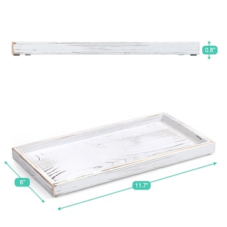 Foto 6 | Foto 6 | Bandeja De Tocador Alelion De Madera Blanca De 11 7 Cm Para Encimera De Baño - Venta Internacional.