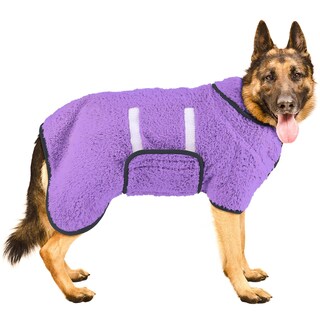 Foto 1 | Foto 1 | Albornoz Para Perros Bienbee Toalla Superabsorbente Violeta Claro Xxl - Venta Internacional.