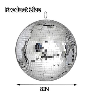 Foto 2 | Foto 2 | Bola De Discoteca Alytimes Con Espejo 20 Cm Color Plateado Frío Para Fiesta Colgante - Venta Internacional.