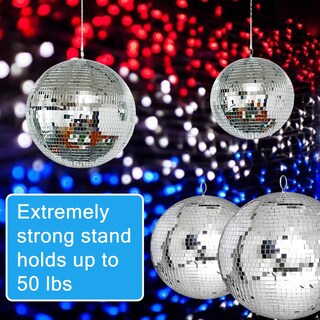 Foto 4 | Foto 4 | Bola De Discoteca Alytimes Con Espejo 20 Cm Color Plateado Frío Para Fiesta Colgante - Venta Internacional.