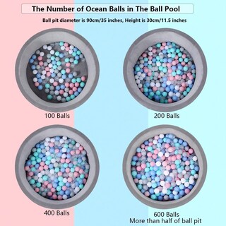Foto 4 | Foto 4 | Ball Pit Balls Moonxhome Macaron Ocean De 5 5 Cm Paquete De 100 - Venta Internacional.