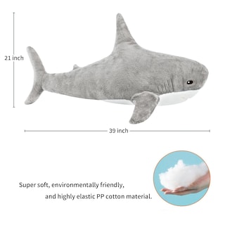 Foto 6 | Foto 6 | Peluche De Peluche Mupi Shark De 1 M  Color Gris Océano  Para Niños - Venta Internacional.