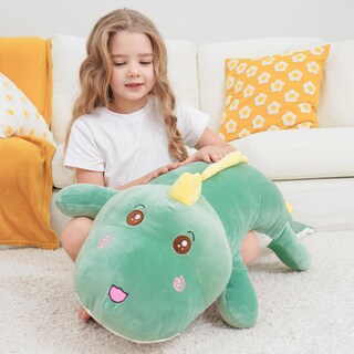 Foto 2 | Foto 2 | Almohada Corporal Suave Con Forma De Dinosaurio De Felpa 100 Cm/40 Pulgadas Tianmihou - Venta Internacional.