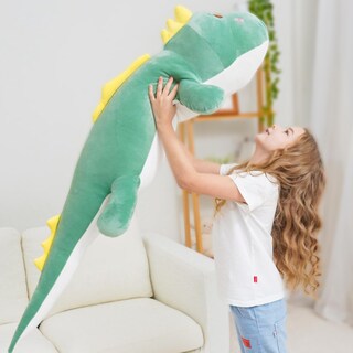 Foto 6 | Foto 6 | Almohada Corporal Suave Con Forma De Dinosaurio De Felpa 100 Cm/40 Pulgadas Tianmihou - Venta Internacional.