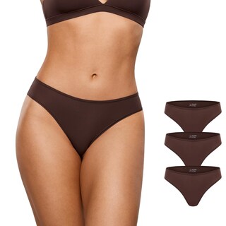 Foto 1 | Foto 1 | Ropa Interior Inlyric Inbarely Soft Cheeky Bikini Paquete De 3 Unidades Color Avellana - Venta Internacional.