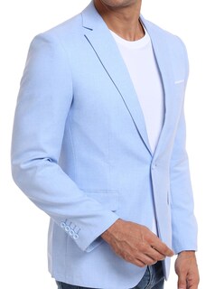 Foto 7 | Foto 7 | Chaqueta Tipo Blazer Wehilion Casual Azul Para Hombres Y Viajes De Negocios - Venta Internacional.