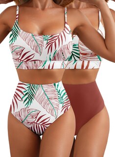 Foto 1 | Foto 1 | Set De Bikini Herseas Para Mujer Estilo Espagueti Con Parte Inferior Reversible - Venta Internacional.
