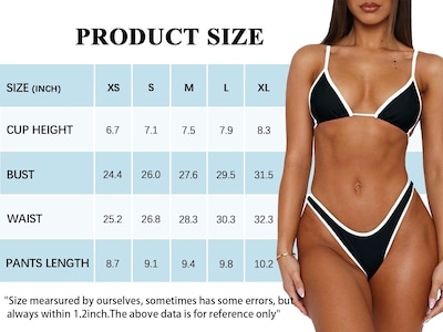 Foto 6 | Foto 6 | Conjunto De Bikini Roevita Triangle Halter Con Lazo En La Espalda Traje De Baño Para Mujer - Venta Internacional.