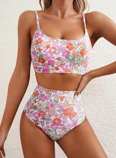 Foto 5 | Foto 5 | Set De Bikini Herseas Para Mujer Cintura Alta Playa Color Rosa Talla Xs - Venta Internacional.