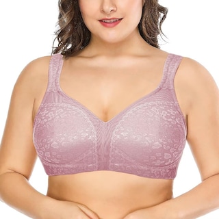 Foto 1 | Foto 1 | Bra Deyllo Para Mujer Cobertura Total Talla Grande Minimizador Color Morado 38dd - Venta Internacional.