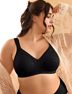 Foto 6 | Foto 6 | Bra Deyllo Para Mujer Cobertura Total Talla Grande 36ddd Color Negro Y Leopardo - Venta Internacional.