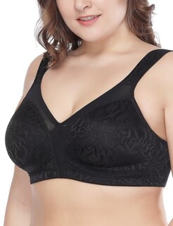 Foto 2 | Foto 2 | Bra Deyllo Para Mujer Cobertura Total Talla Grande 38dd Color Negro - Venta Internacional.