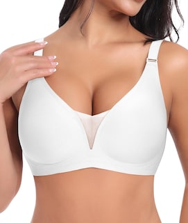 Foto 1 | Foto 1 | Sujetador Sinfla Con Cuello En V Sin Aros Comfort Inalámbrico Blanco - Venta Internacional.