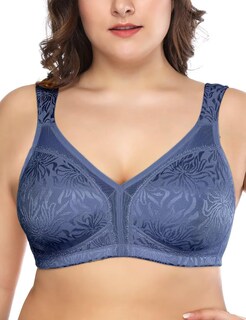 Foto 1 | Foto 1 | Bra Deyllo Para Mujer Cobertura Total Talla Grande 38dd Azul Oscuro - Venta Internacional.