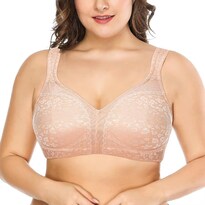 Bra Deyllo Para Mujer Cobertura Total Talla Grande 40b Rosa Leopardo - Venta Internacional.