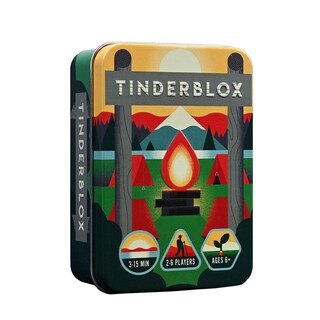 Foto 1 | Foto 1 | Game Alley Cat Games Tinderblox Con 20 Troncos 10 Cubos De Ceniza Amarillos Y 10 Cubos De Ceniza Roja - Venta Internacional.