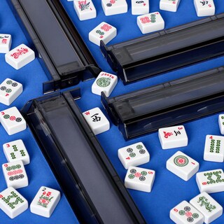 Foto 7 | Foto 7 | Juego De 4 Unidades Todo En Uno De Mahjongg Tile Rack & Pusher Gustaria - Venta Internacional.