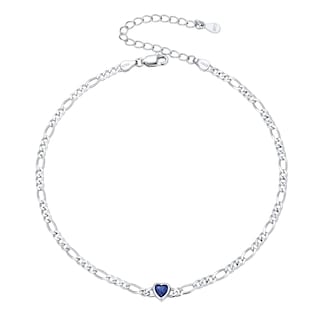 Foto 1 | Foto 1 | Pulsera De Tobillo Silvercute Plata 925 Con Piedra Natal De Septiembre - Venta Internacional.