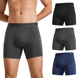 Foto 1 | Foto 1 | Calzoncillos Tipo Bóxer Crz Yoga Ultrasuaves En Modal Para Hombre Paquete De 3 - Venta Internacional.