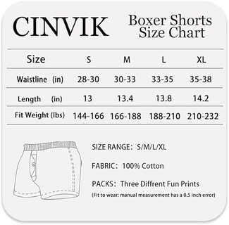 Foto 6 | Foto 6 | Calzoncillos Tipo Bóxer Cinvik Divertidos Tejidos De Algodón Puro Para Hombre Paquete De 3 - Venta Internacional.