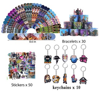 Foto 2 | Foto 2 | Set Party Favors Drxzi Para Videojuegos 90 Brazaletes 10 Llaveros 50 Pegatinas - Venta Internacional.