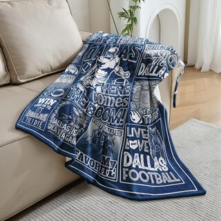 Foto 2 | Foto 2 | Manta Vigkoir Azul Football City Style 125 X 100 Cm - Venta Internacional.