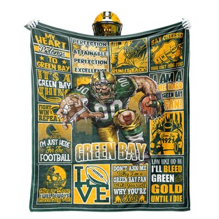 Foto 1 | Foto 1 | Manta De Franela Vigkoir Del Equipo De Fútbol Verde 125 X 100 Cm - Venta Internacional.