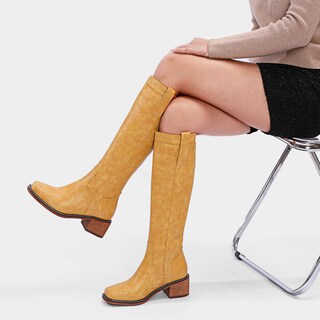 Foto 2 | Foto 2 | Botas Vomiyall Banana Para Mujer Tacón Alto Y Cómodo - Venta Internacional.