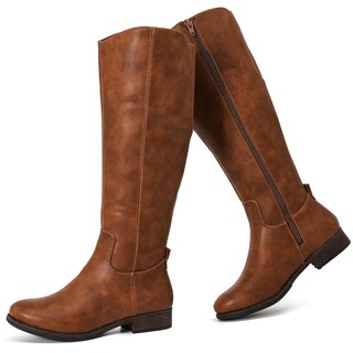 Foto 1 | Foto 1 | Botas Hasta La Rodilla Ruiee Para Mujer Elegantes Y Cómodas Color Topo Talla 9.5 - Venta Internacional.