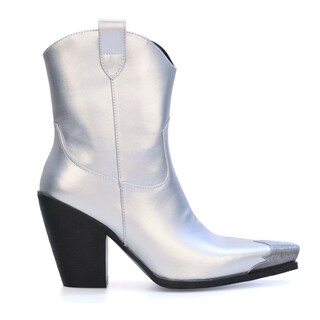 Foto 3 | Foto 3 | Botines Hoantiai Para Mujer Estilo Western Con Punta De Metal Grabada - Venta Internacional.